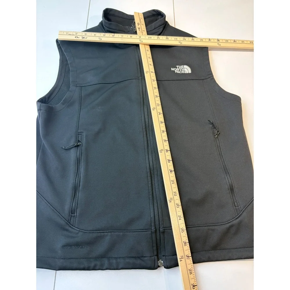 The North Face Canyonwall Vest Mens Large Black WindWall Softshell Fleece Lining